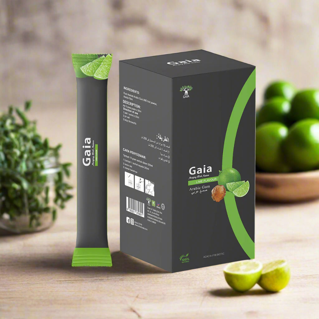 Gaia Lime Arabic Gum 15 Sachets