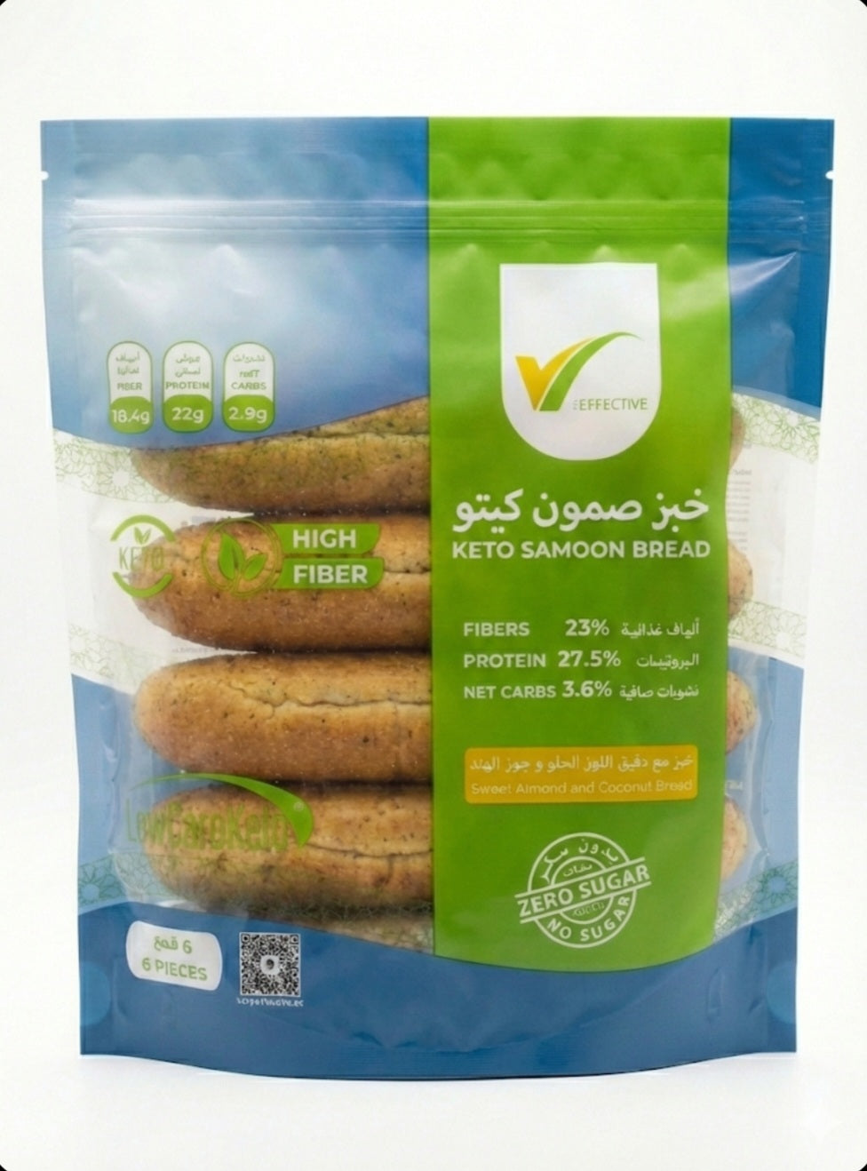 خبز صمون كيتو 6ارغفة